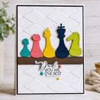 Spellbinders Chess and Checkers Etched Dies s4-1534 dad you are the best