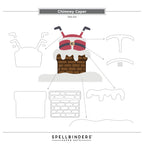 Spellbinders Chimney Caper Clear Stamp and Die Set sds-212 santa