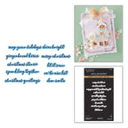 Spellbinders Christmas Blush Sentiments Press and Foil Plate and Die Set bp-393