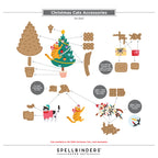 Spellbinders Christmas Cats Accessories Etched Dies s4-1547 contents included