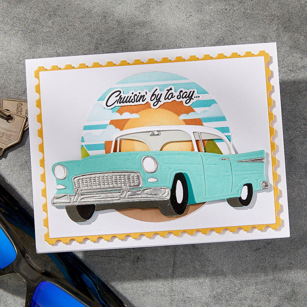 Spellbinders Classic Car Etched Dies s4-1444 cruisin by