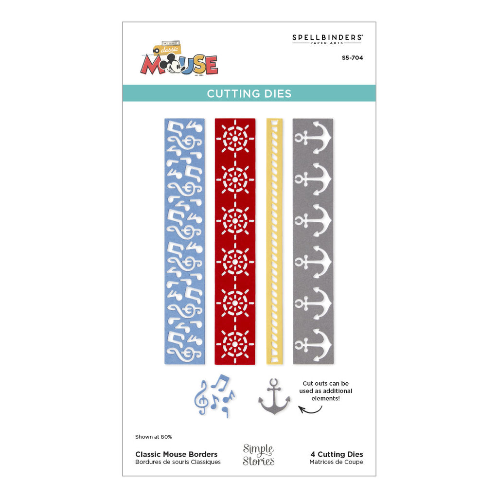 Spellbinders Classic Mouse Borders Etched Dies s5-704