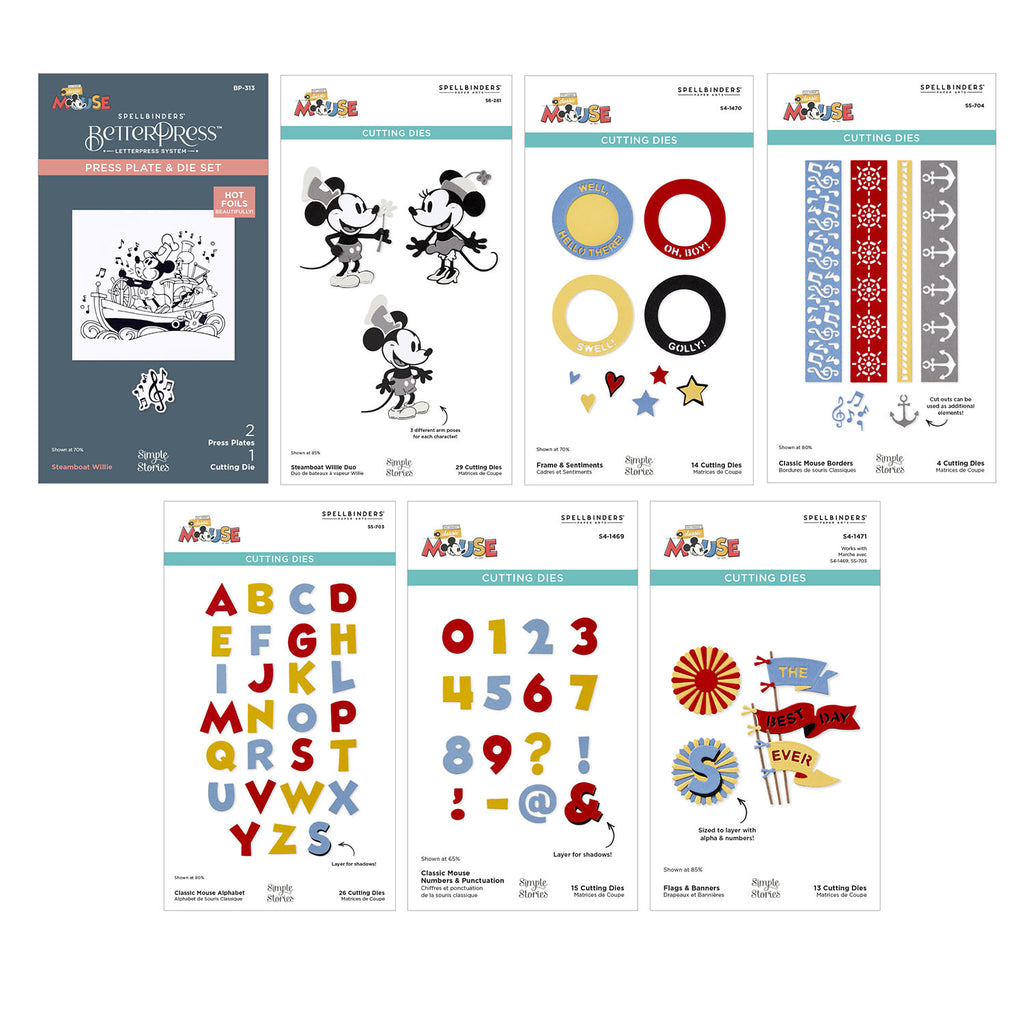 Spellbinders Classic Mouse Die and Plate Bundle
