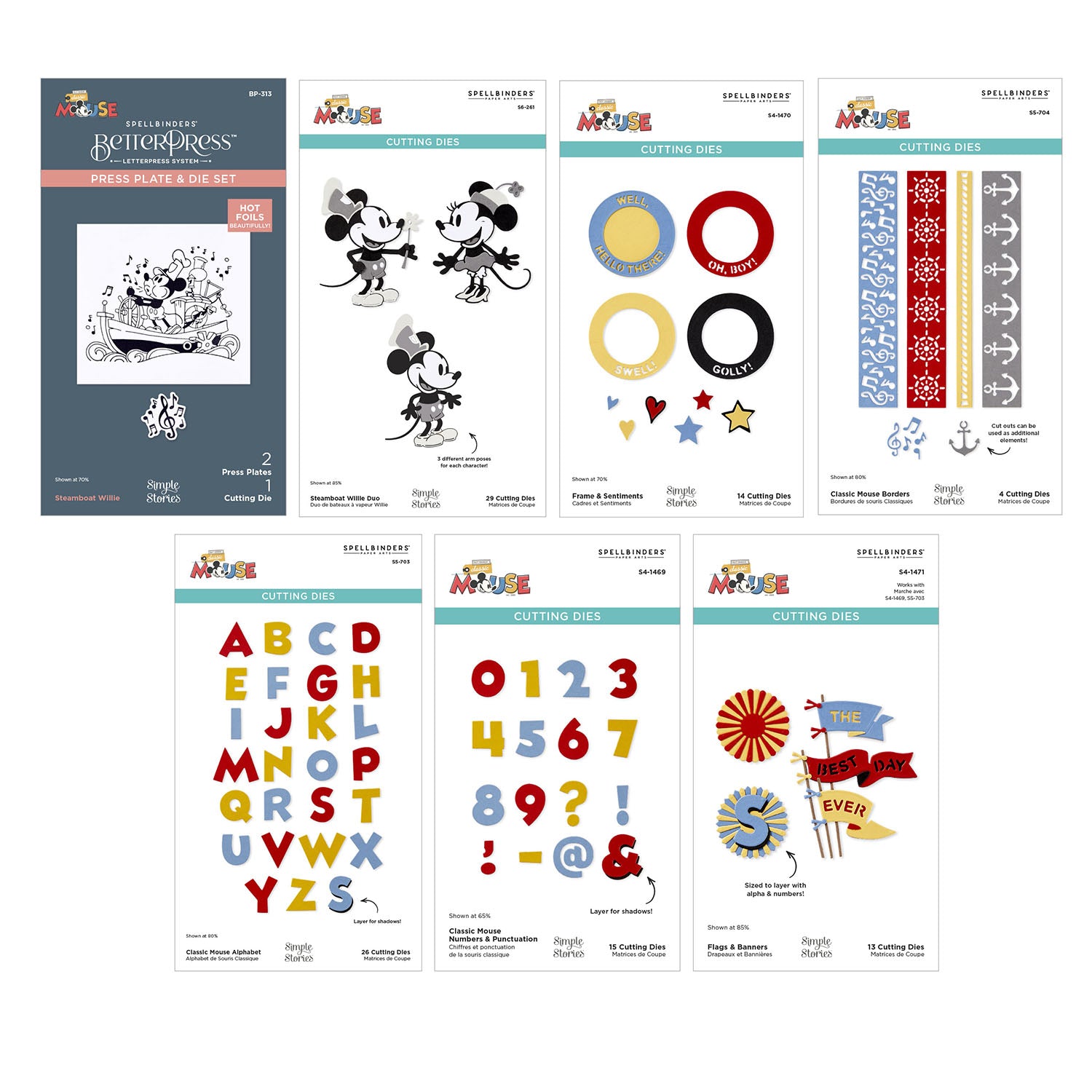 Spellbinders Classic Mouse Die and Plate Bundle
