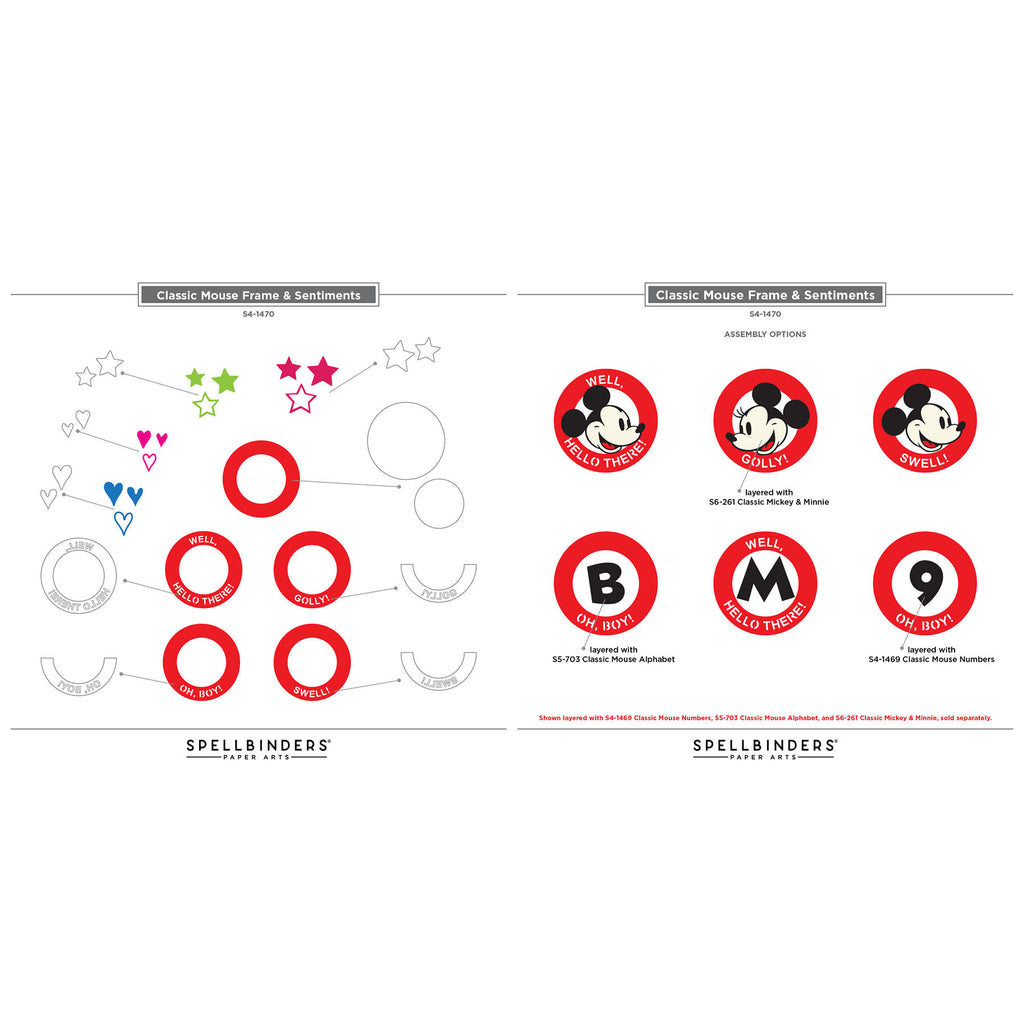 Spellbinders Classic Mouse Die and Plate Bundle frame guide