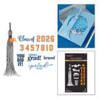 Spellbinders Classic Mouse Graduation Sentiments Press and Foil Plate and Die Set bp-358