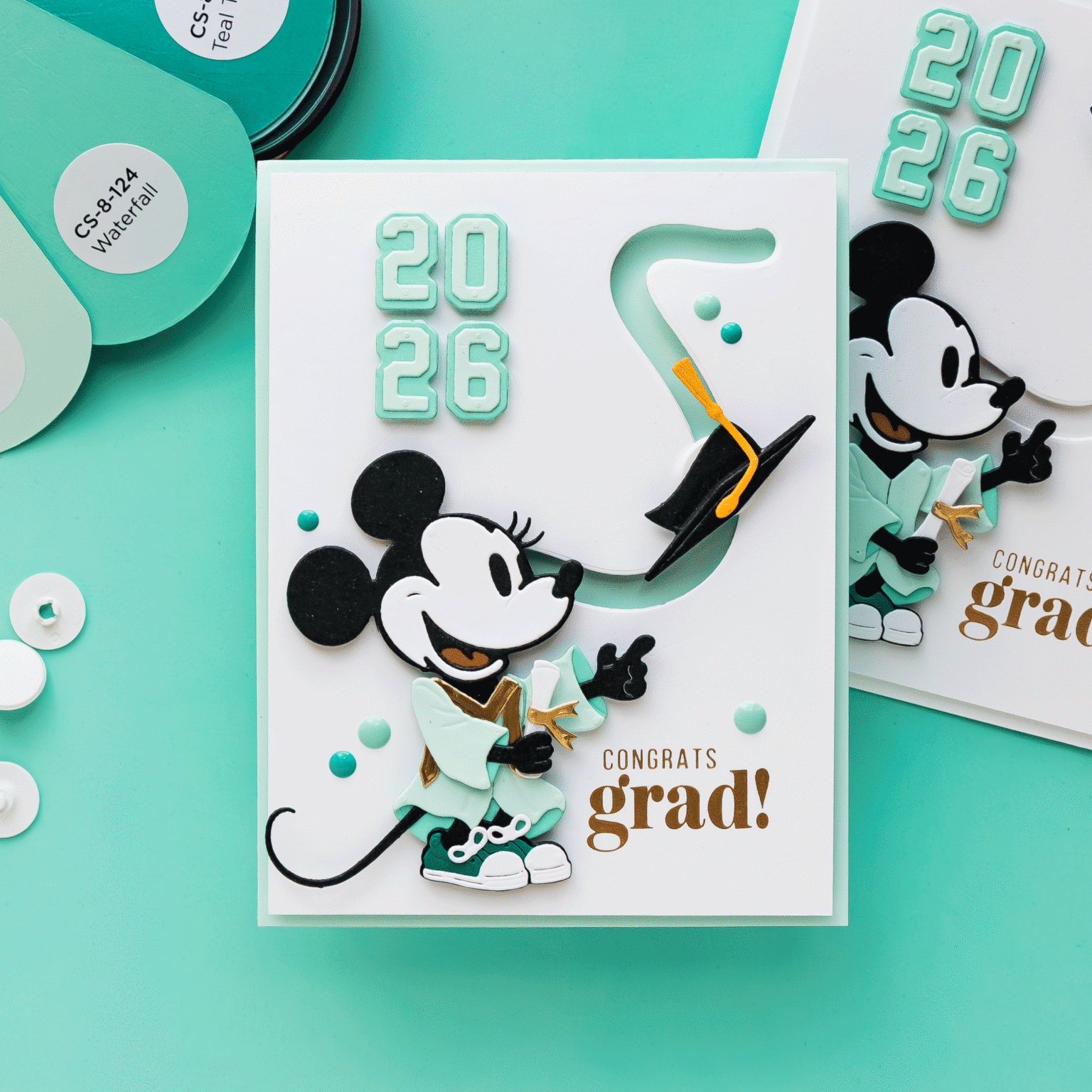 Spellbinders Classic Mouse Graduation Sentiments Press and Foil Plate and Die Set bp-358 mouse | color-code:ALT01