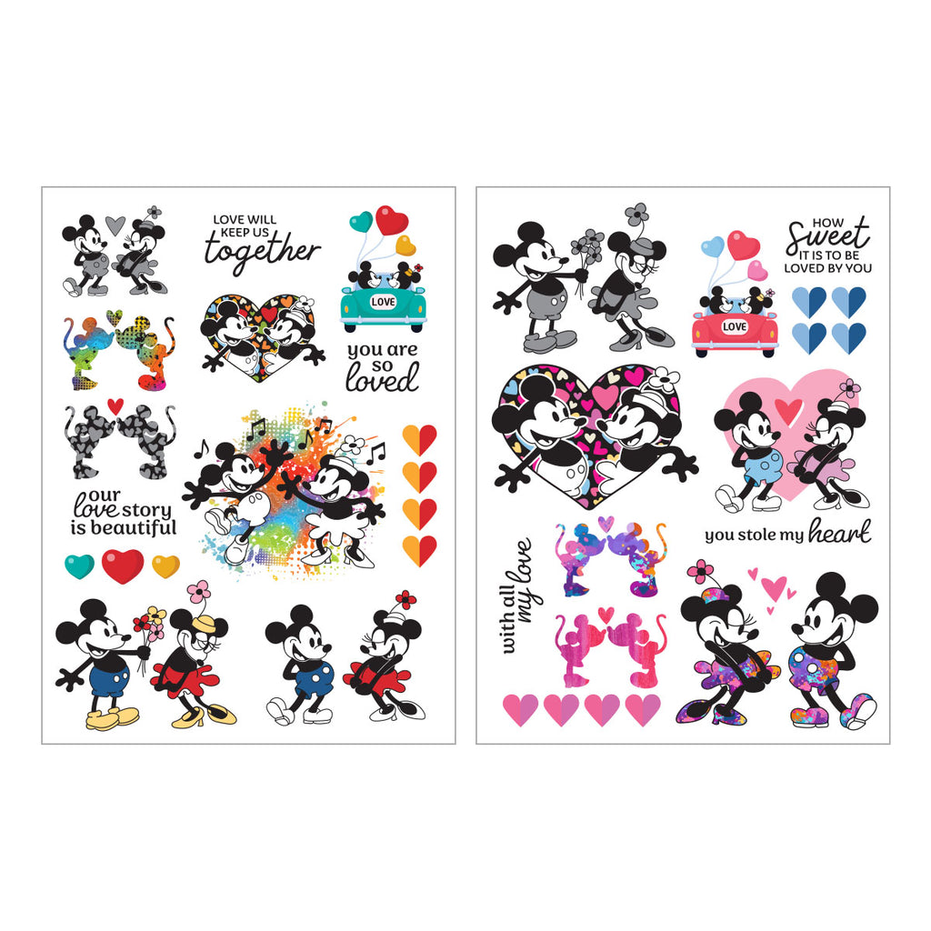 Spellbinders Classic Mouse Love Rub-Ons scsr-011 sheets