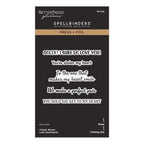 Spellbinders Classic Mouse Love Sentiments Press and Foil Plate and Die Set bp-346
