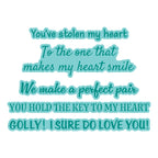 Spellbinders Classic Mouse Love Sentiments Press and Foil Plate and Die Set bp-346 heart