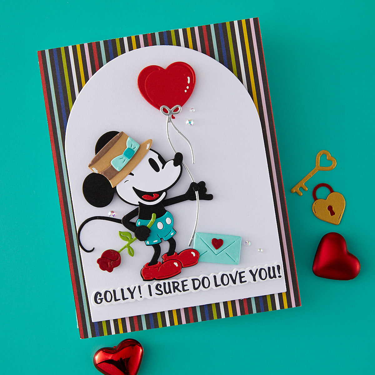 Spellbinders Classic Mouse Love Sentiments Press and Foil Plate and Die Set bp-346 mouse