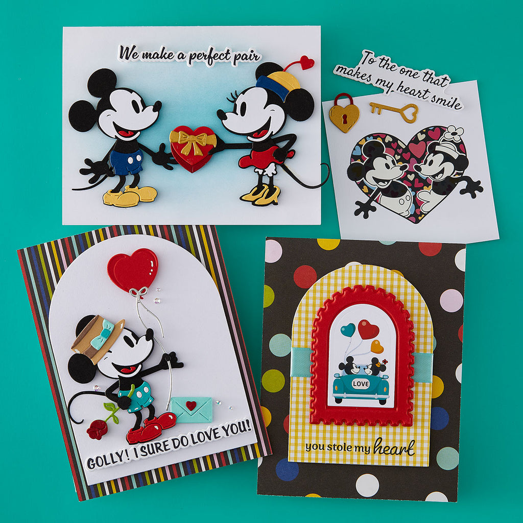 Spellbinders Classic Mouse Love Steamboat Embellishments Die Bundle mouse