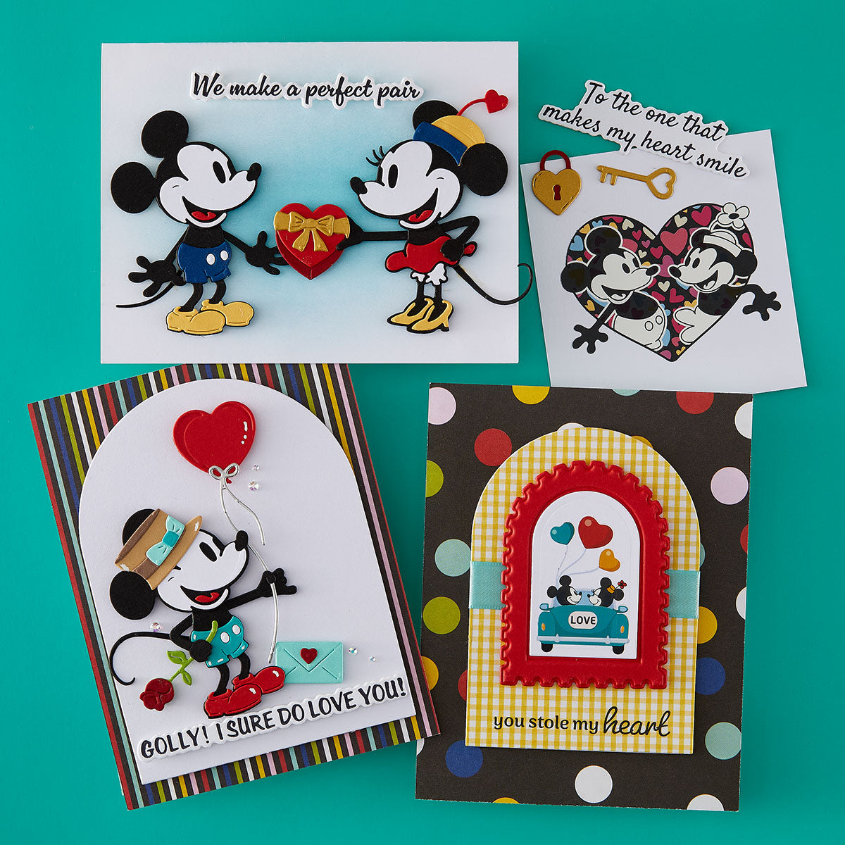 Spellbinders Classic Mouse Love Steamboat Embellishments Die Bundle mouse