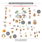 Spellbinders Classic Mouse Trick-or-Treat Accessories Etched Dies s4-1567 assembly guide