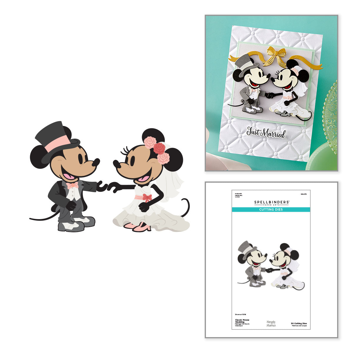 Spellbinders Classic Mouse Wedding Dies s6-270