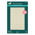 Spellbinders Classic Pooh Baby Blocks 3D Embossing Folder e3d-164
