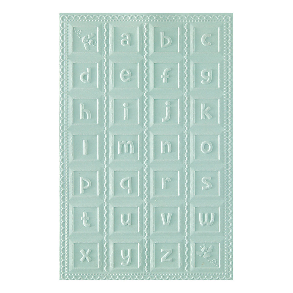 Spellbinders Classic Pooh Baby Blocks 3D Embossing Folder e3d-164 letters