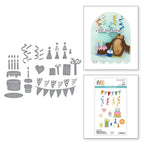Spellbinders Classic Pooh Birthday Accessories Etched Dies s4-1476