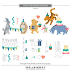 Spellbinders Classic Pooh Birthday Accessories Etched Dies s4-1476 accessories