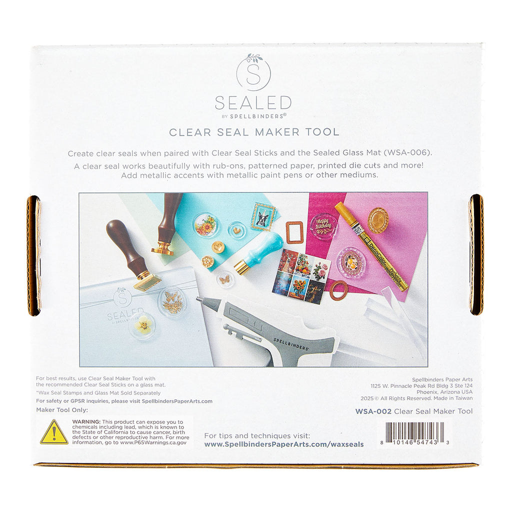 Spellbinders Clear Seal Maker Tool wsa-002 package