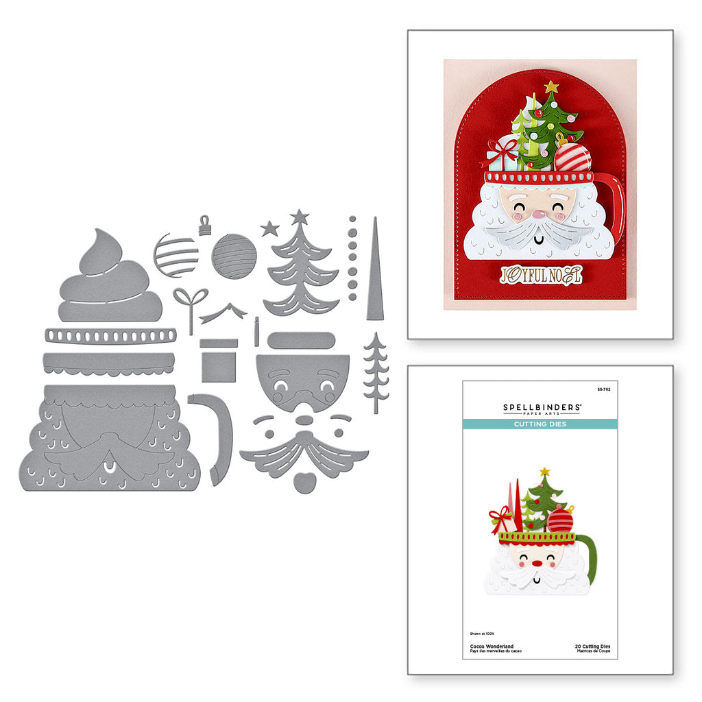 Spellbinders Cocoa Wonderland Etched Dies s5-702
