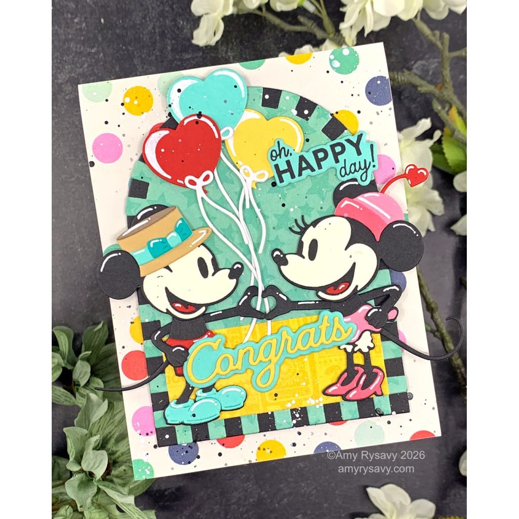 Spellbinders Color Block Accent Arches Etched Dies s5-743 congrats | color-code:ALT01