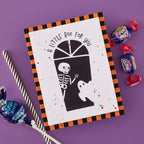 Spellbinders Color Block Accent Rectangles Die Bundle boo for you skeleton halloween card