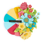 Spellbinders Color Swatch Wheel Etched Dies s5-670 flowers