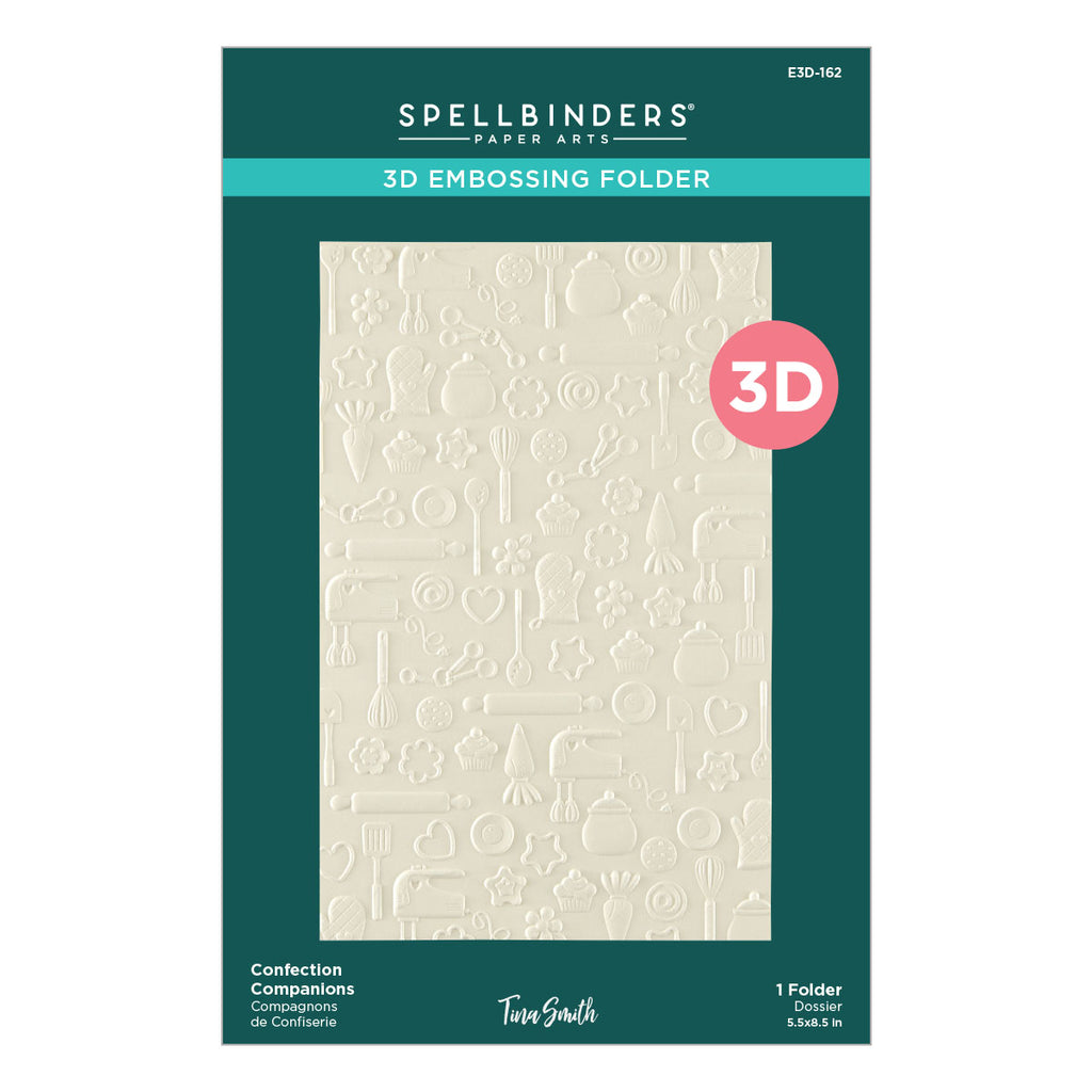 Spellbinders Confection Companions 3D Embossing Folder e3d-162