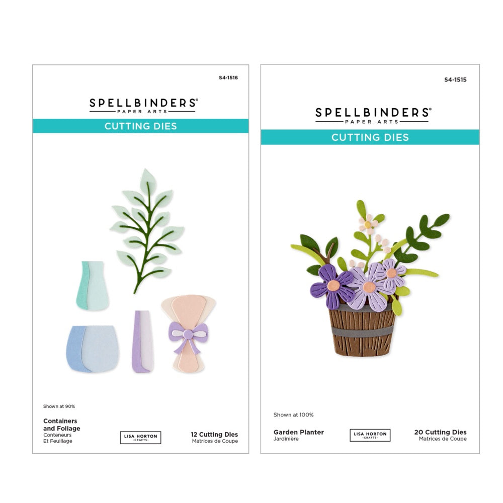 Spellbinders Containers, Foliage and Garden Planter Die Bundle