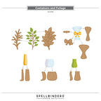 Spellbinders Containers and Foliage Etched Dies s4-1516 outline