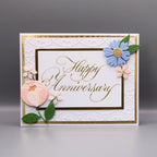 Spellbinders Copperplate Happy Anniversary BetterPress Plate bp-278 bloom