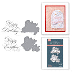 Spellbinders Copperplate Happy Birthday and Everything BetterPress Plate and Die bp-274