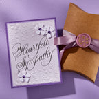 Spellbinders Copperplate Heartfelt Sympathy BetterPress Plate bp-279 flower