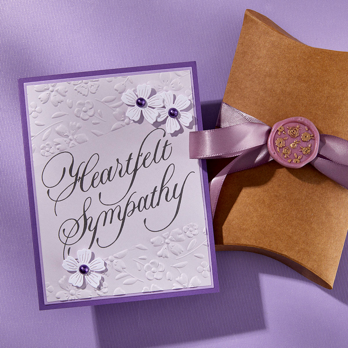 Spellbinders Copperplate Heartfelt Sympathy BetterPress Plate bp-279 flower