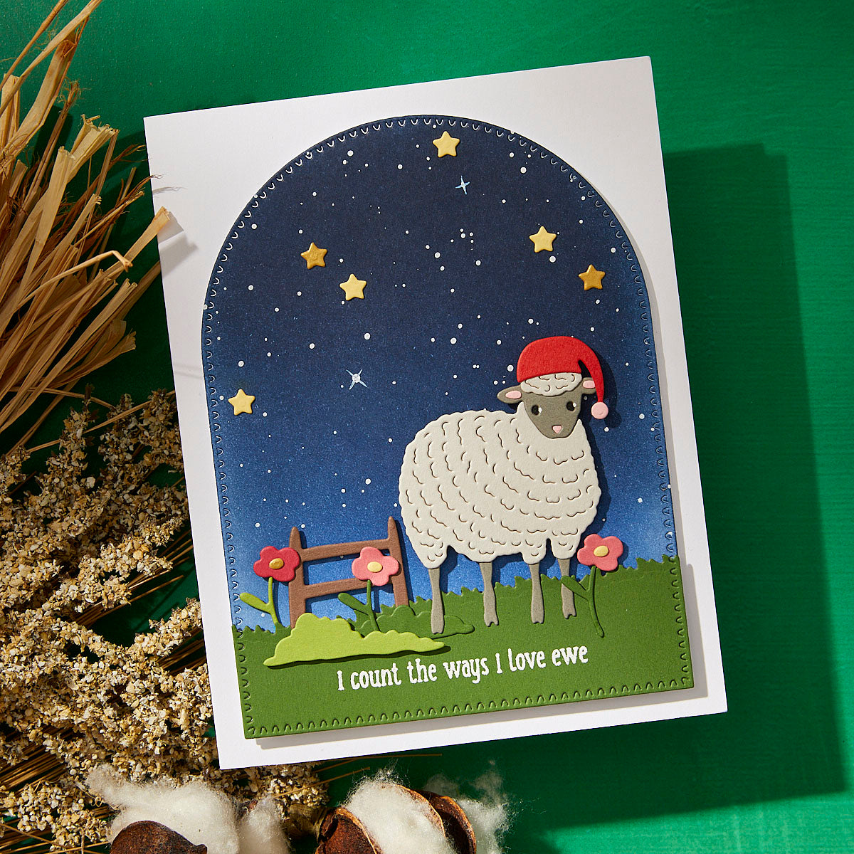 Spellbinders Counting Sheep Clear Stamp and Die Set sds-200 i love ewe
