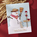 Spellbinders Country Snowman Etched Dies s4-1457 christmas wishes