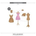 Spellbinders Couture Dressform Etched Dies s2-472 assembly guide
