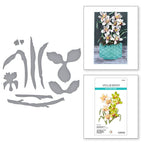 Spellbinders Cymbidium Orchid and Ladybugs Etched Dies s4-1363