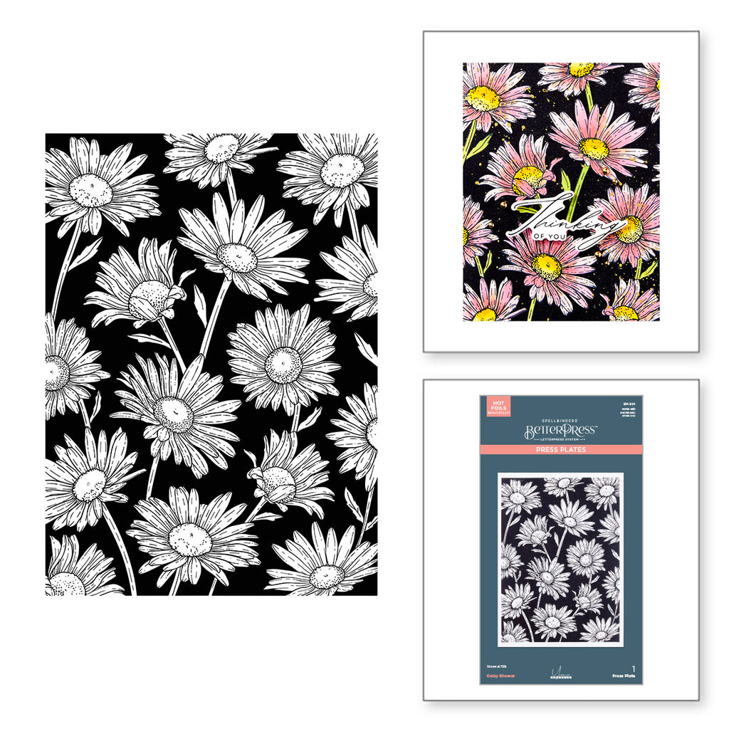 Spellbinders Daisy Shower Press Plate bp-301