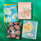 Spellbinders Daisy Trio BetterPress and Stencil Set bd-0946 flowers