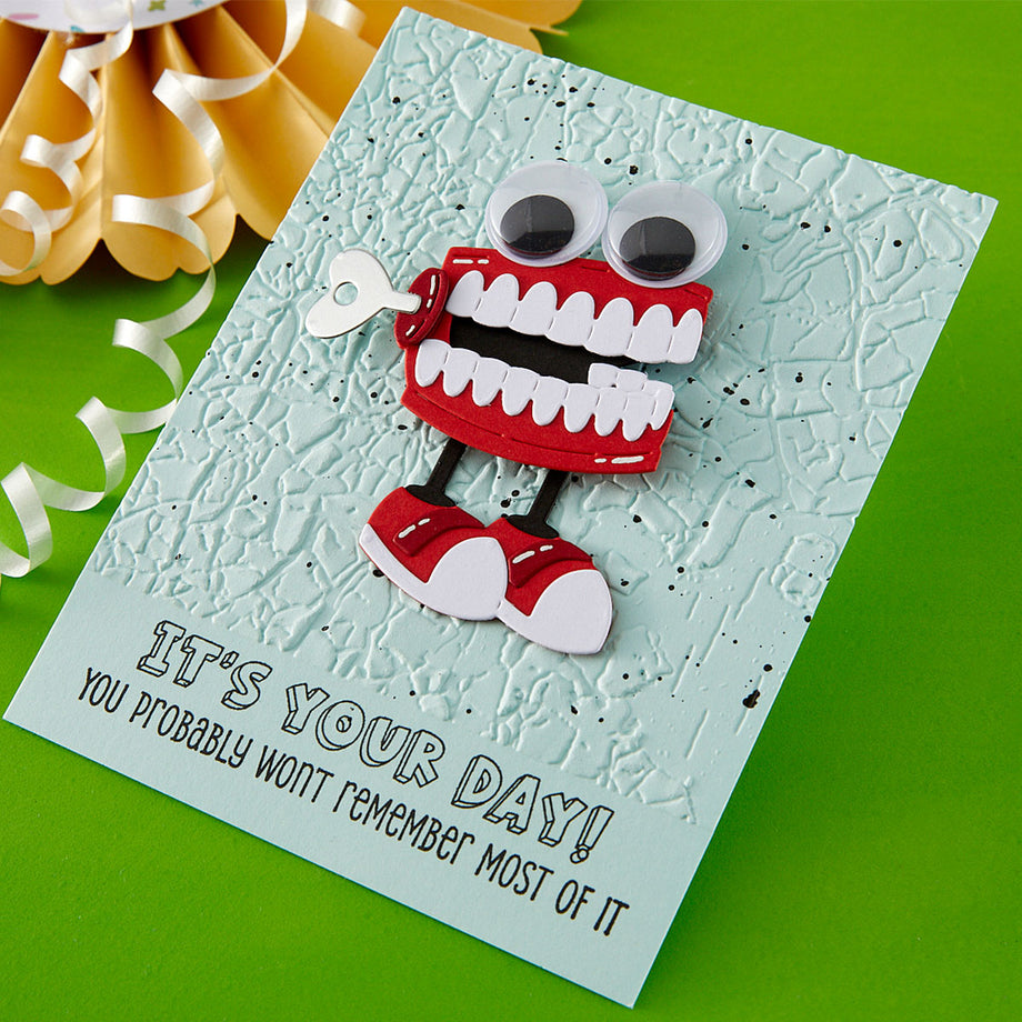 Spellbinders Dancin' Grim - Fustelle Per Halloween Scheletro Ballerino 6 Pezzi - 6