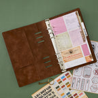 Spellbinders Dark Roast Binder t-111 dividers colored paper 