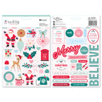 Spellbinders Dear Santa 2026 Annual Holiday Mega Kit bd-1107 chipboard stickers