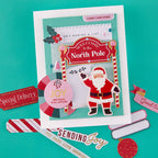 Spellbinders Dear Santa Die Cut Sentiments scse-041 santa north pole joy candy cane kisses card