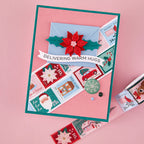Spellbinders Dear Santa Epoxy Embellishments scse-043 christmas stamps delivering warm hugs card
