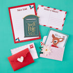 Spellbinders Dear Santa Letters to Santa Cardstock Embellishments scse-046 north pole post nice list red envelope cards