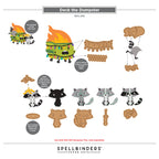 Spellbinders Deck the Dumpster Stamp and Die Set sds-246 assembly guide