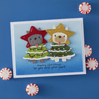 Spellbinders Deck the Paws Clear Stamp and Die Set sds-211 tree