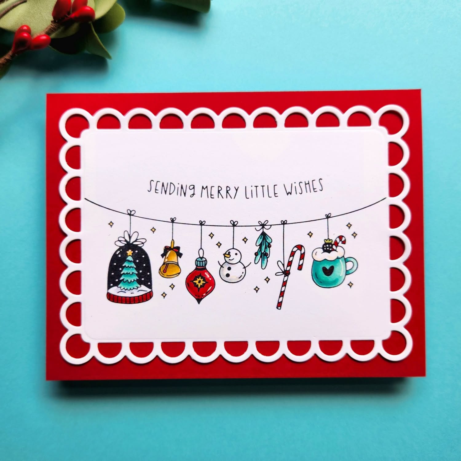 Spellbinders Decorate the Season Registration Press and Foil Plate bpr-037 snow globe snowman candy cane christmas card